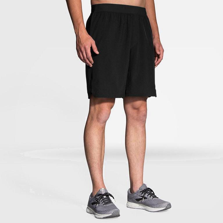 Brooks Equip 9 Israel - Men's Running Shorts - Grey (65708-REPQ)